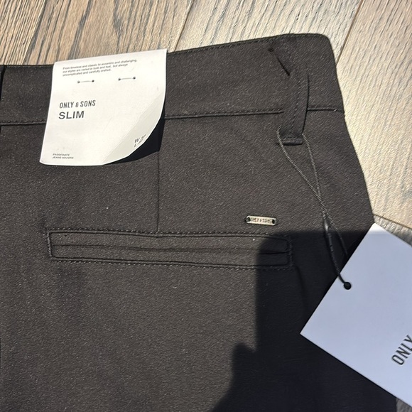 ONLY & SONS Black Mark Slim Dress Pants for Men Sz 32/32 - Picture 10 of 17